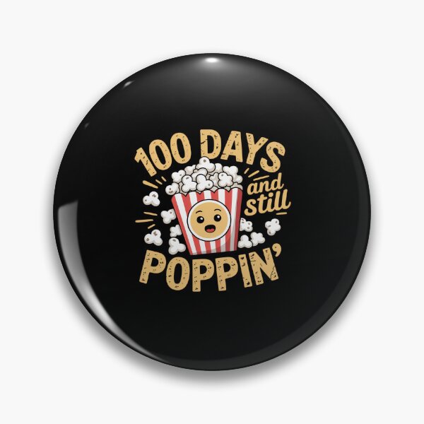 Item preview, 100 days and still popping popcorn girls and boys school designed and sold by SIGORDESIGN.