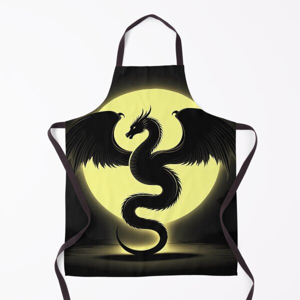 Item preview, Copy of Mystical Dragon Silhouette with Twisting Tail under Moonlit Sky Design designed and sold by NovaDigitalArt45.