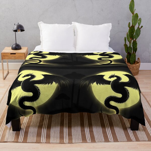Item preview, Copy of Mystical Dragon Silhouette with Twisting Tail under Moonlit Sky Design designed and sold by NovaDigitalArt45.