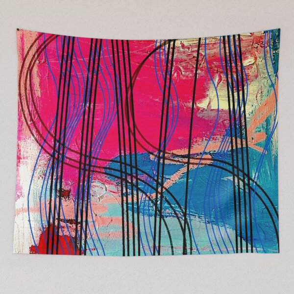Item preview, Wavy Lines Abstract designed and sold by ViaARTfactory.