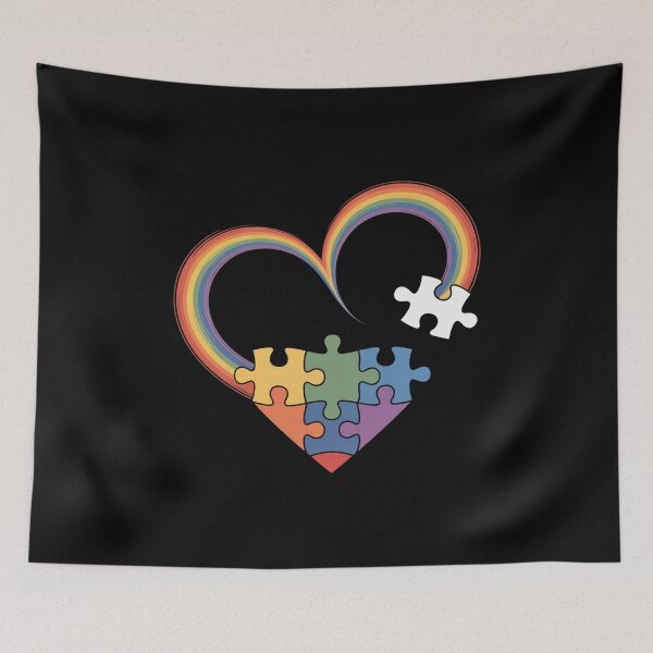 Item preview, Autism Awareness autism heart designed and sold by SIGORDESIGN.