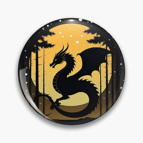 Item preview, Copy of Mystical Dragon Silhouette with Twisting Tail under Moonlit Sky Design designed and sold by NovaDigitalArt45.