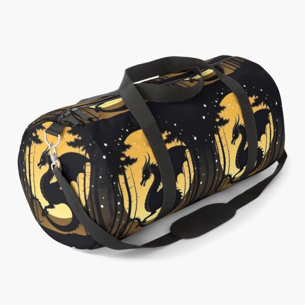 Item preview, Copy of Mystical Dragon Silhouette with Twisting Tail under Moonlit Sky Design designed and sold by NovaDigitalArt45.