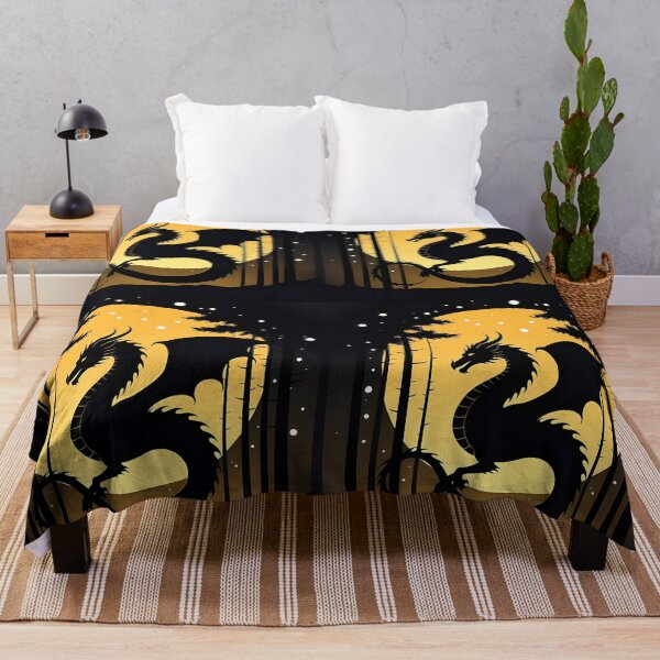 Item preview, Copy of Mystical Dragon Silhouette with Twisting Tail under Moonlit Sky Design designed and sold by NovaDigitalArt45.