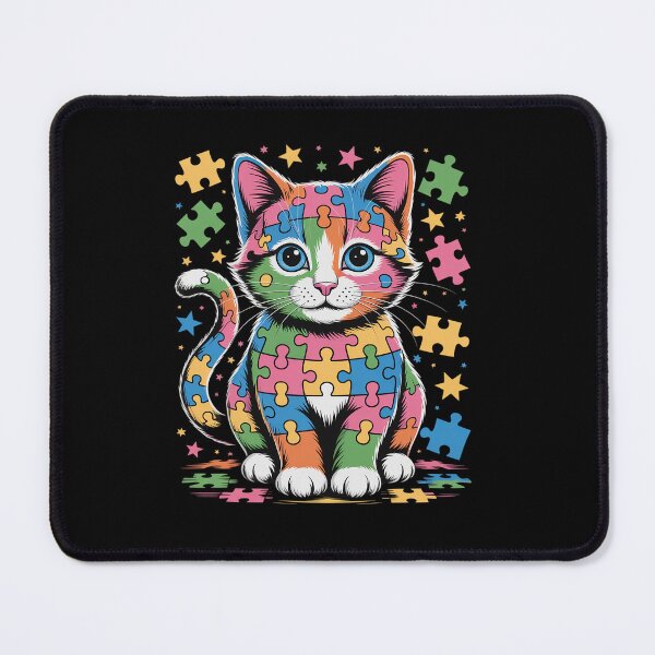 Item preview, Autism Awareness Cat designed and sold by SIGORDESIGN.