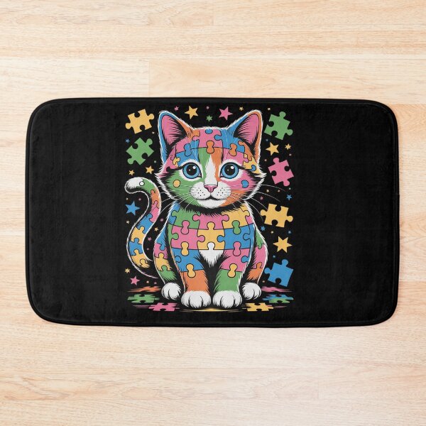 Item preview, Autism Awareness Cat designed and sold by SIGORDESIGN.