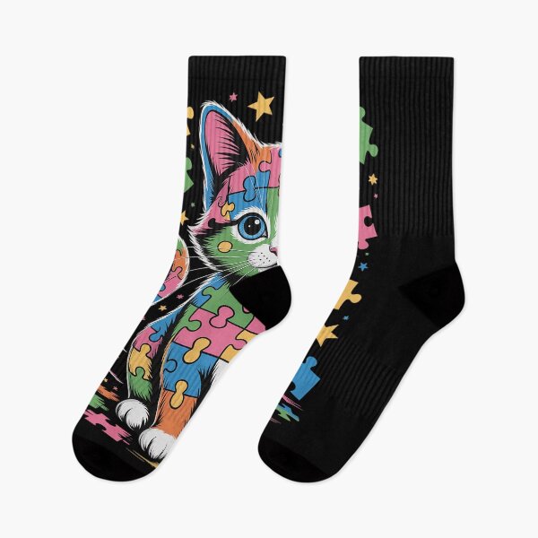 Item preview, Autism Awareness Cat designed and sold by SIGORDESIGN.