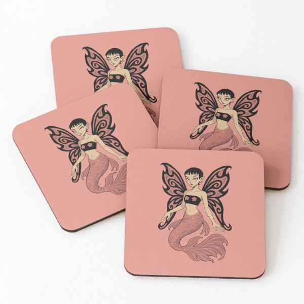Item preview, Lune - Ornamental Betta Fish Mermaid Fairy - BYT Pixel Pixie Siren Sticker designed and sold by yearningviolet.