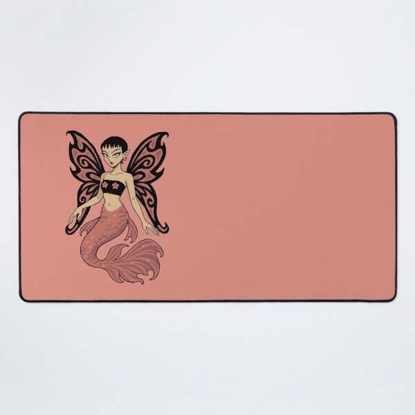 Item preview, Lune - Ornamental Betta Fish Mermaid Fairy - BYT Pixel Pixie Siren Sticker designed and sold by yearningviolet.