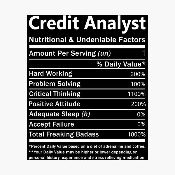 Item preview, Credit Analyst designed and sold by YungMcIlwain.