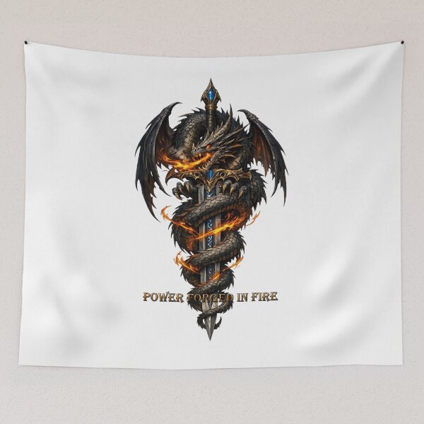 Item preview, Dragon Forged Sword – Epic Fantasy Illustration designed and sold by SolidHue.