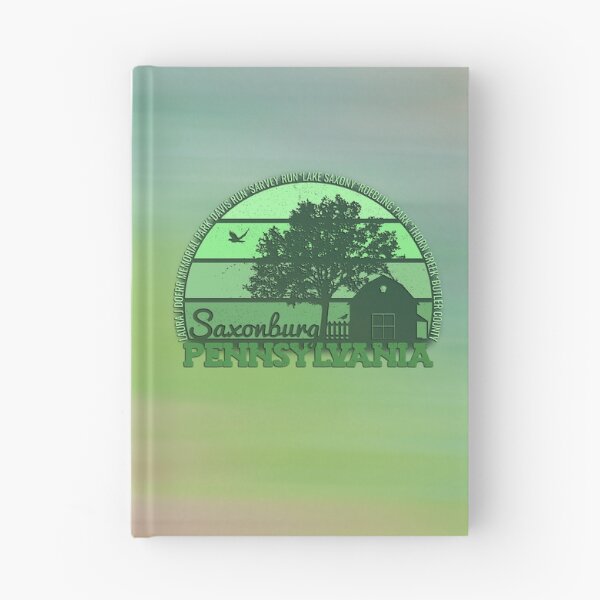Item preview, Saxonburg Pennsylvania Sunset Retro Vintage Local Pride Logo designed and sold by CRHPOD20.