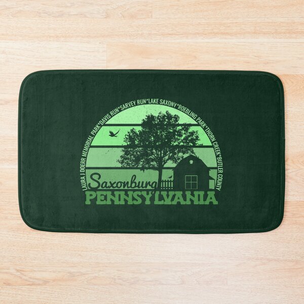 Item preview, Saxonburg Pennsylvania Sunset Retro Vintage Local Pride Logo designed and sold by CRHPOD20.