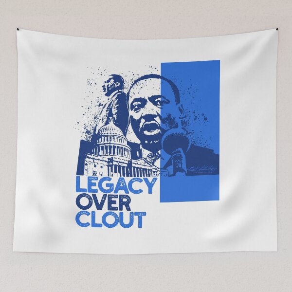 Item preview, Legacy Over Clout | MLK Day 2026 Justice Quote designed and sold by PixelGrafiks.