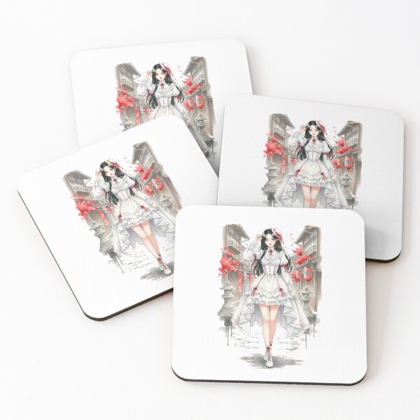 Item preview, Classic Kpop Girl Anime Tokio Japanese Chinese Korean Ink Water-splash Sumi-E Art Desing  designed and sold by blacksealstudio.
