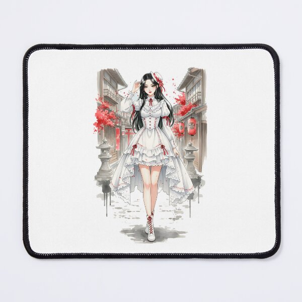 Item preview, Classic Kpop Girl Anime Tokio Japanese Chinese Korean Ink Water-splash Sumi-E Art Desing designed and sold by blacksealstudio.