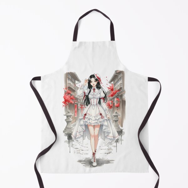 Item preview, Classic Kpop Girl Anime Tokio Japanese Chinese Korean Ink Water-splash Sumi-E Art Desing designed and sold by blacksealstudio.