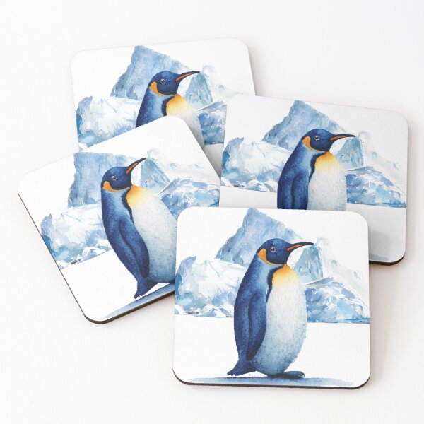 Artikelvorschau, Niedlicher Pinguin in der Arktis (Aquarell) entworfen und verkauft von SofikoDesigns.