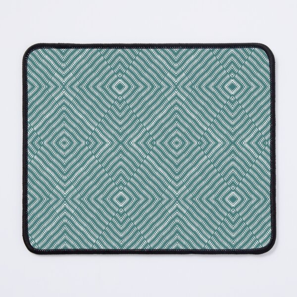 Item preview, Scandinavian Minimal Modern classic Houndstooth Geometric Pattern in Matte Teal designed and sold by PVTCreations.