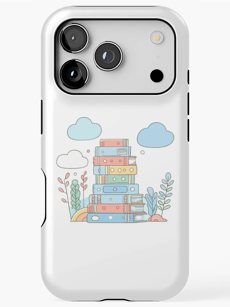 Thumbnail 1 of 4, iPhone Case, Book Stack designed and sold by GraphicsClub.