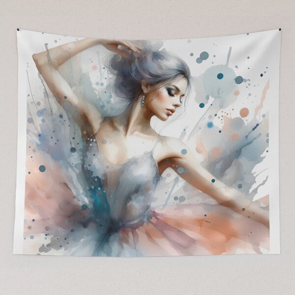 Item preview, Ballet dancer Abstract Watercolour designed and sold by FLOWERDREAMER.