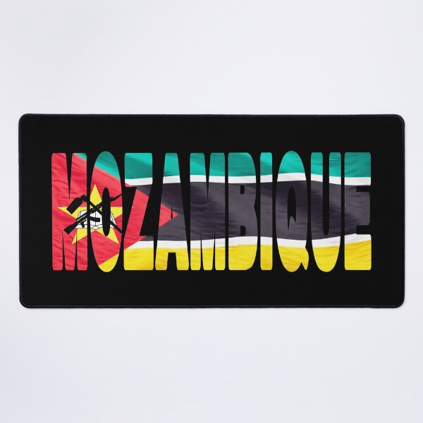 Item preview, MOZAMBIQUE - Flag Flying in Wind cut to Letters Souvenir Sticker Shirt T-Shirt designed and sold by Adam Gormley.