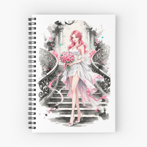Item preview, Bride Kpop Girl Anime Tokio Japanese Chinese Korean Ink Water-splash Sumi-E Art Desing  designed and sold by blacksealstudio.