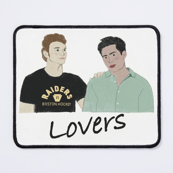 Item preview, Lovers – Heated Rivalry Fan Art | Shane & Ilya Inspired Queer Hockey Romance Sticker designed and sold by BlurpleTwinkle.