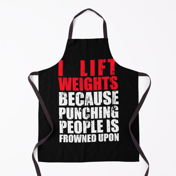 Item preview, I Lift Weights Because Punching People Is Frowned Upon designed and sold by excowtha29.