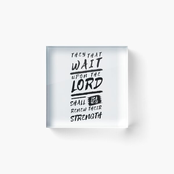 Item preview, Isaiah 40:31 Bible Verse Typography (KJV) designed and sold by Clothed in Scripture.