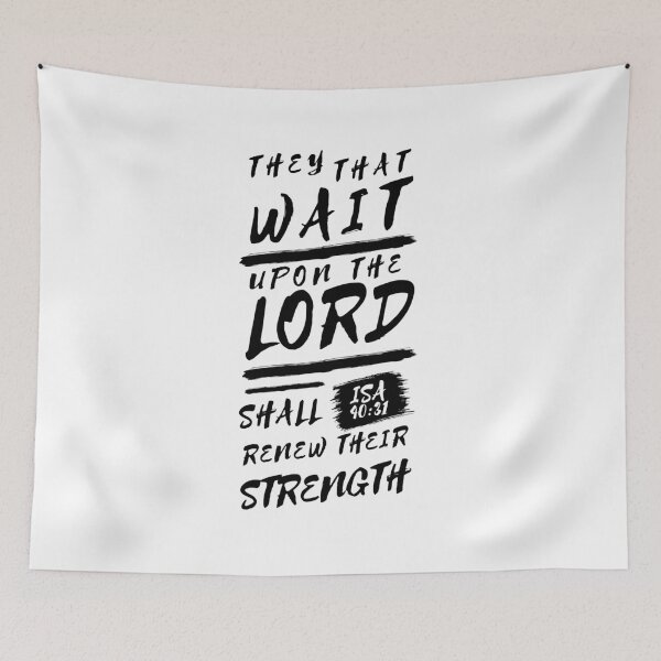 Item preview, Isaiah 40:31 Bible Verse Typography (KJV) designed and sold by Clothed in Scripture.