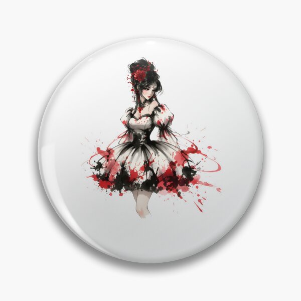 Item preview, Princess Kpop Girl Anime Tokio Japanese Chinese Korean Ink Water-splash Sumi-E Art Desing  designed and sold by blacksealstudio.