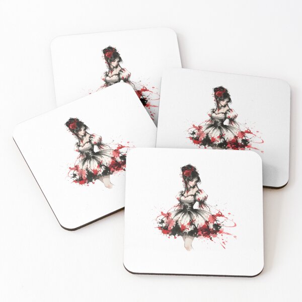 Item preview, Princess Kpop Girl Anime Tokio Japanese Chinese Korean Ink Water-splash Sumi-E Art Desing  designed and sold by blacksealstudio.