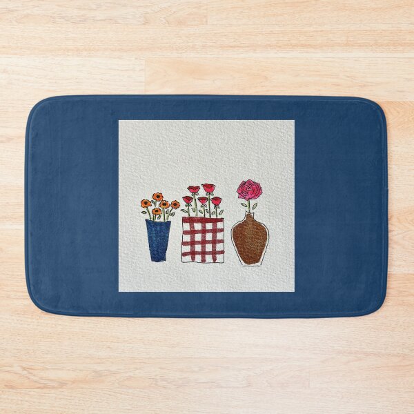 Item preview, Vessels In a Row with Flowers designed and sold by phylliswalter.