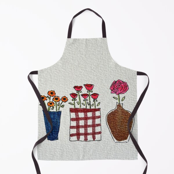 Item preview, Vessels In a Row with Flowers designed and sold by phylliswalter.