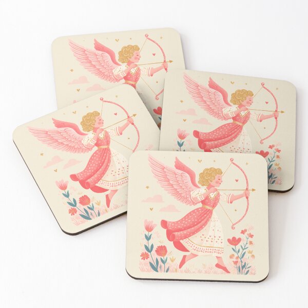 Item preview, Cupid with Bow – Valentine’s Day Illustration designed and sold by BobaBunny76.