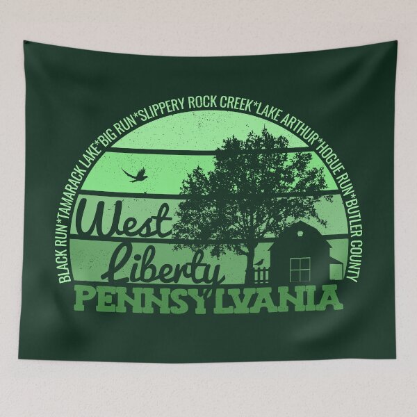 Item preview, West Liberty Pennsylvania Sunset Retro Vintage Local Pride Logo designed and sold by CRHPOD20.