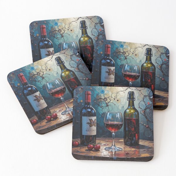 Item preview, Wine and Modern Mosaics - 02 designed and sold by Undersea Ai Art.