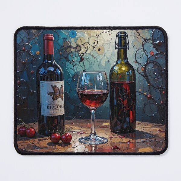Item preview, Wine and Modern Mosaics - 02 designed and sold by Undersea Ai Art.