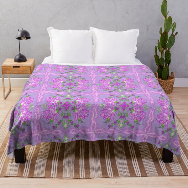 Item preview, Luminous Petal Symphony – Pink Floral Mandala on Lavender Glow designed and sold by Fun In The Sun .