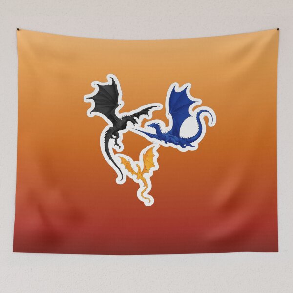 Item preview, Three Dragons of Fourth Wing Inspired Design | Tairn Andarna Sgaeyl Dragon Design designed and sold by theliteraryedit.