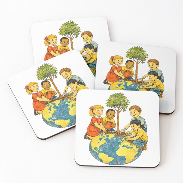 Item preview, Protect Our Planet – Retro Kids Edition designed and sold by LoveLaxmi Arts.