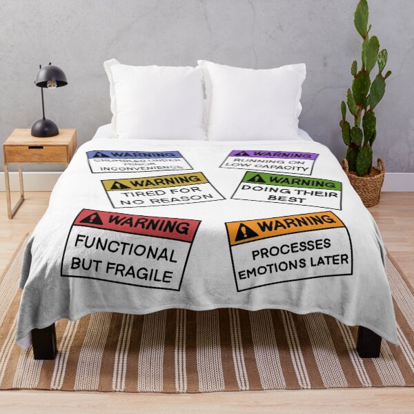 Item preview, Emotional Warning Label Sticker Pack designed and sold by BLeePCreations.