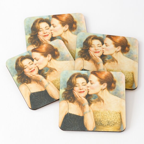 Item preview, Katherine and Bree Cheek Kiss - Fan Art designed and sold by Stephisy.