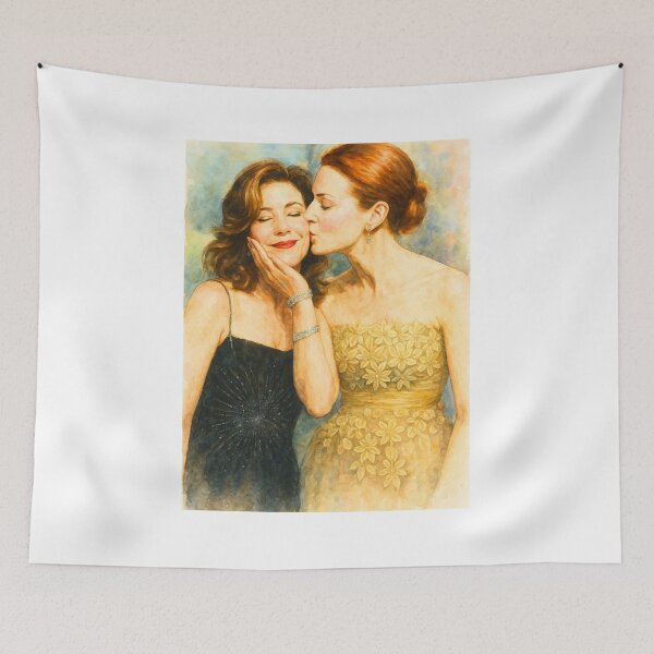 Item preview, Katherine and Bree Cheek Kiss - Fan Art designed and sold by Stephisy.
