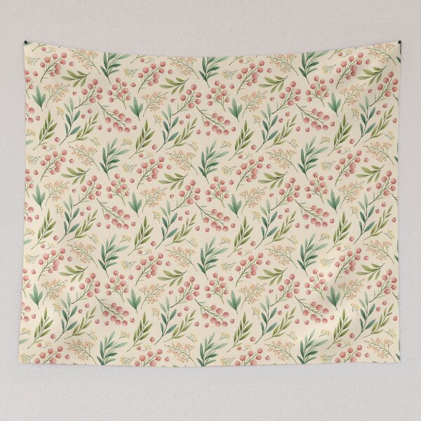 Item preview, Berry Calm – Leaves, Dots & Nature Pops designed and sold by PatternFlux.