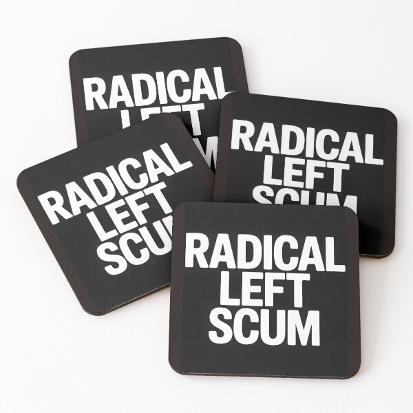 Item preview, Radical Left Scum Bold Political Statement T-Shirt designed and sold by Viktorio Art Shop.