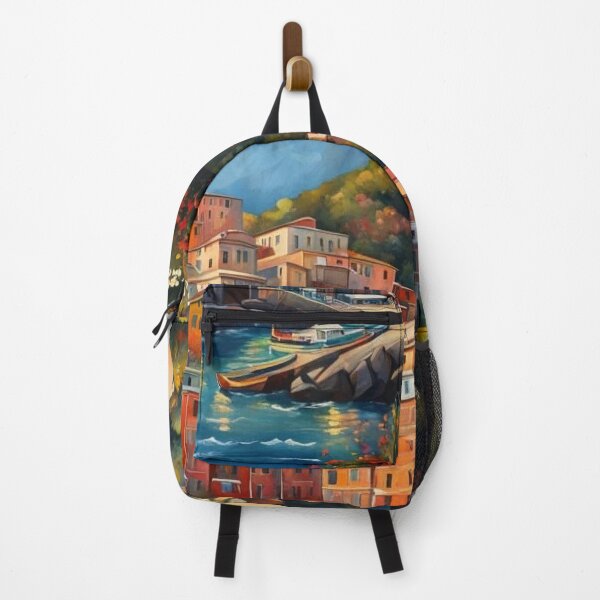 Item preview, Waves Beneath the Hillside Town designed and sold by Undersea Ai Art.