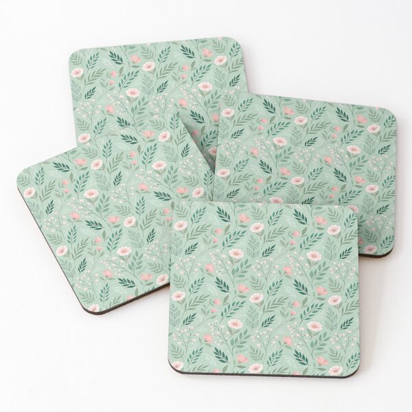 Item preview, Mint Bloom – Petals, Leaves & Whimsy Dots designed and sold by PatternFlux.