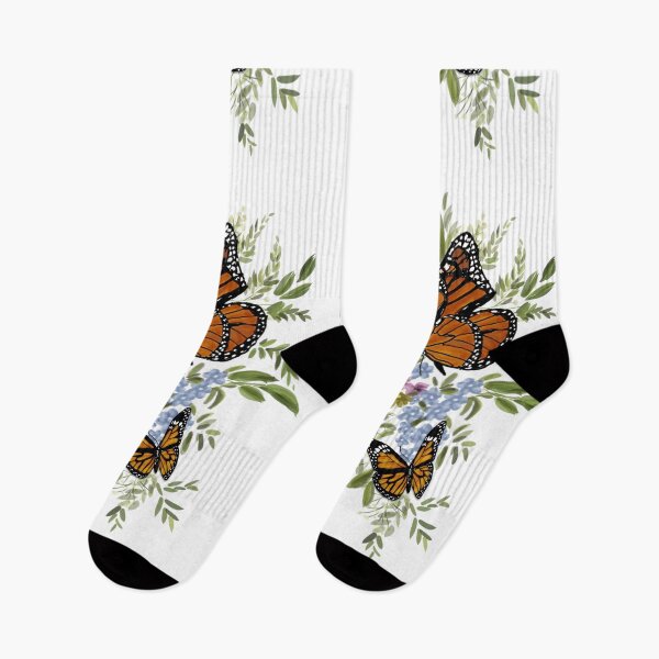 Item preview, Monarch butterflies on wildflowers designed and sold by Mariel Angel GJ.